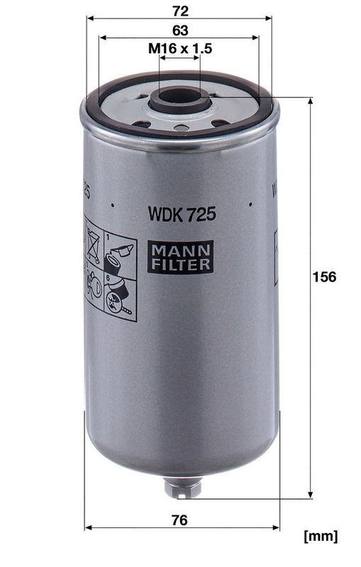 filtre à carburant à visser