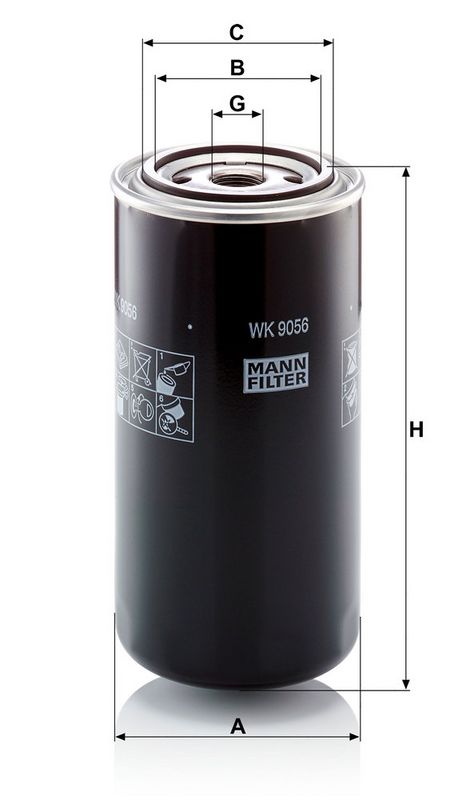 filtre à carburant à visser