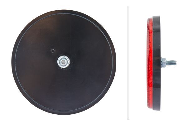 Rueckstrahler, rot, hinten