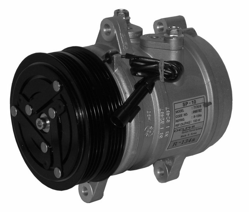 Kompr HR SP10 12V R134a VE FL 112 P4+4 Y