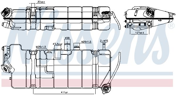 NISSENS Kühlerausgleichsbeh./ZBH MB Inhalt 6,9l