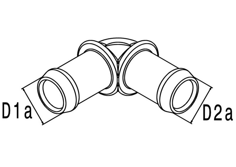 Verbindungsrohr 18x18 90G
