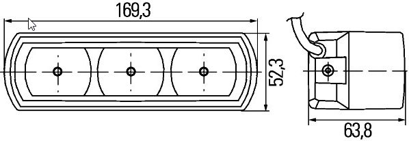 HELLA LED Tagfahrleuchtensatz 12V 24V ECE SET 2PT009496801 NEU OE