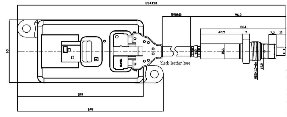 Dinex NOX SENSOR MERCEDES OE A0101539328 EURO 5 TRUCK EURO 5 51031