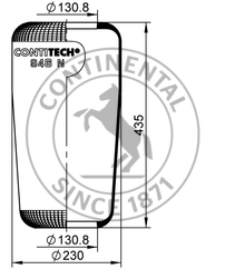 ContiTech Luftfederbalg 66034