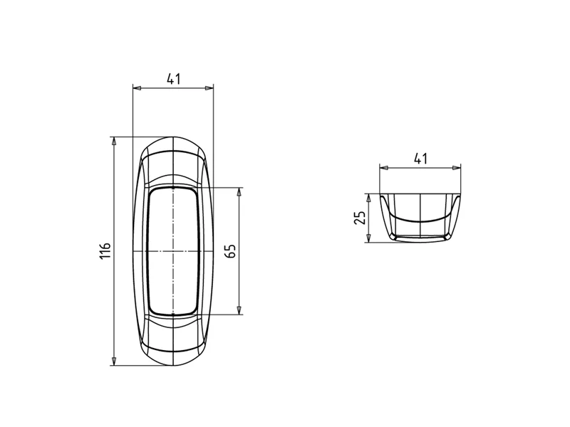 Haltewunschtaster f.Wandmontage