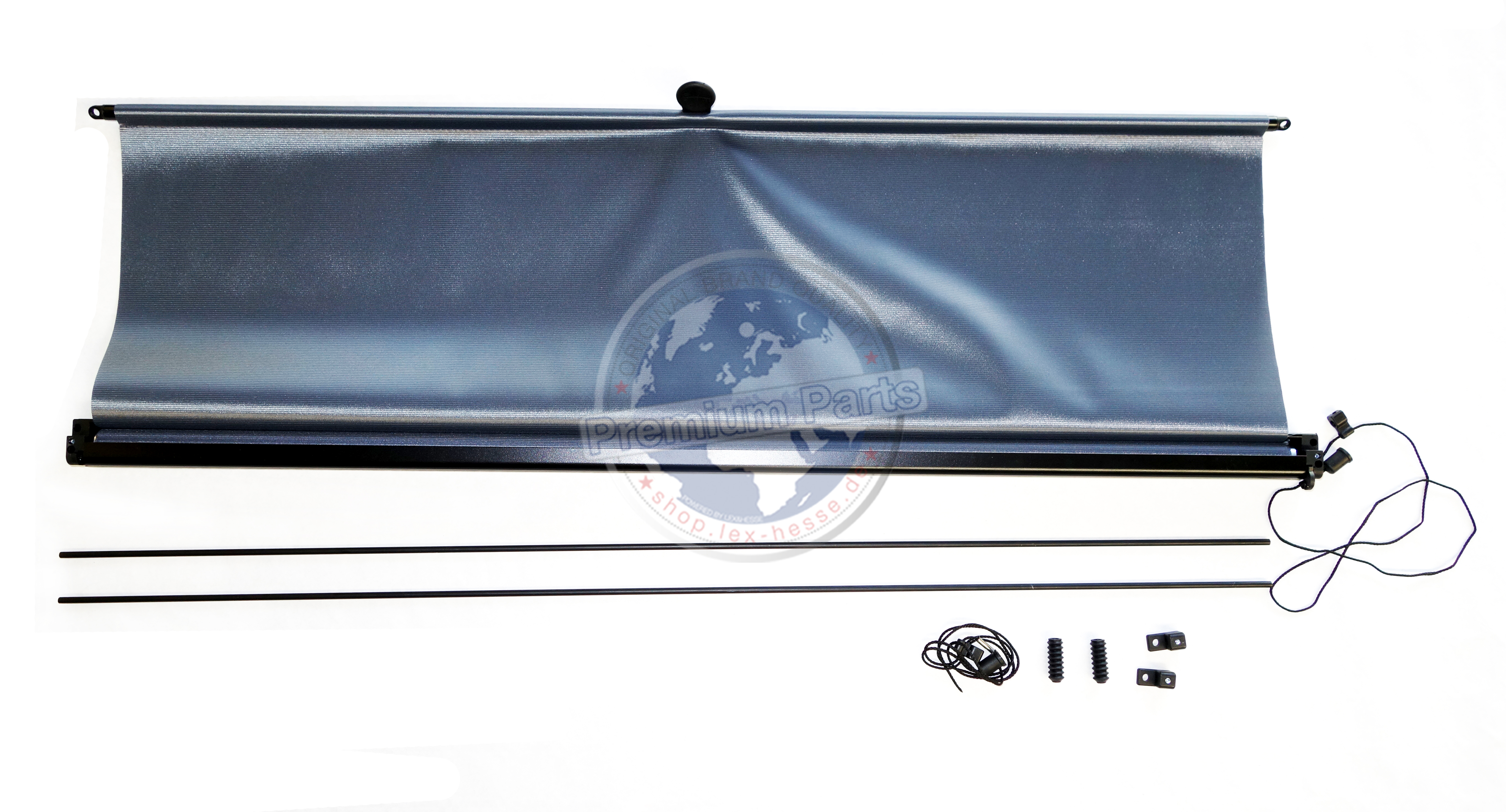 Fahrerfenster-Rollo 1100x600 mm Schere, manuell, anthrazit