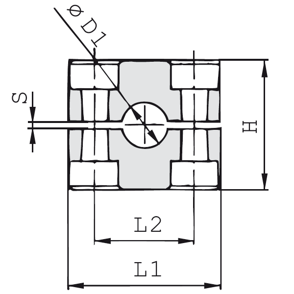 STAUFF Schellenkörper PA Polyamid gerippt Standard-Baureihe 428-PA