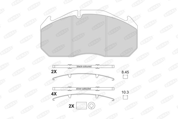 NKW Scheibenbremsbeläge 2905330004145674 / Qualität 4567