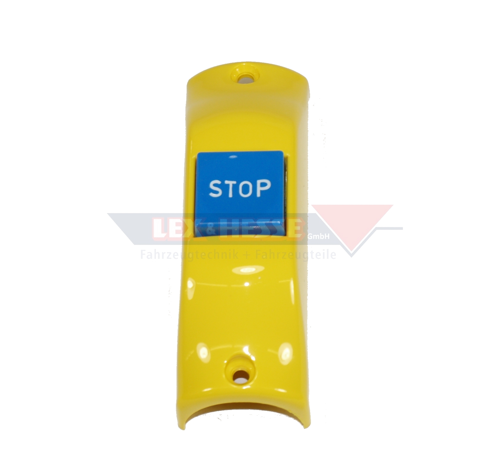 1506-290-259 Stoptaster, Rohrmontage Blau/Gelb Rohrmontage