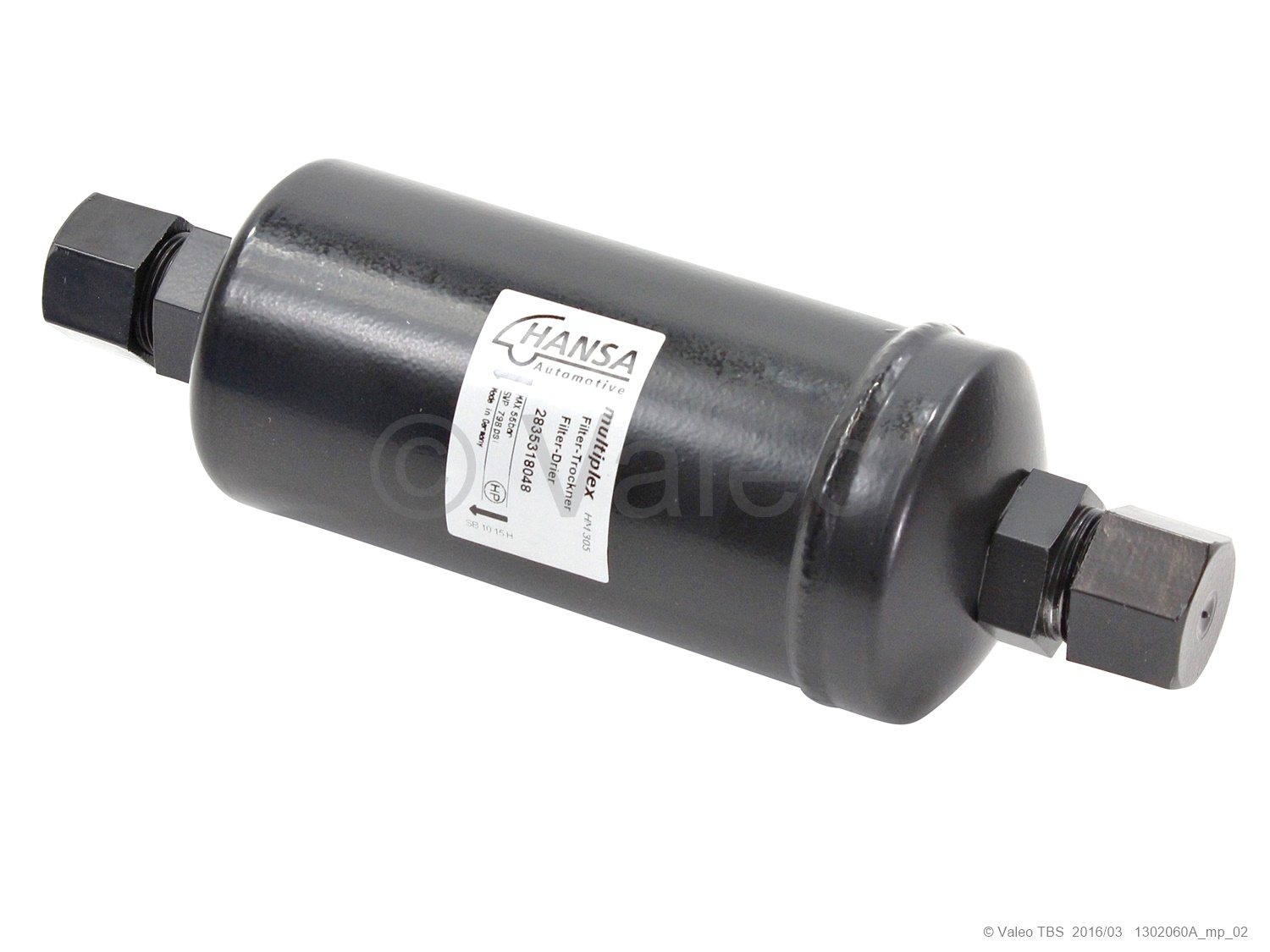 Filtertrockner 1 1/16-14-UNS ⌀75 x 253