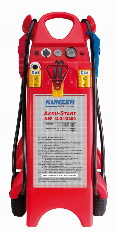 AKKU-Start fahrbar 12V 3200A, 24V 1600A Kunzer