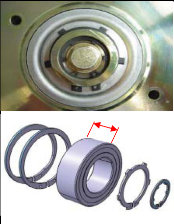 Lager für Klimakompressorkupplung