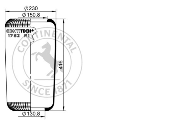ContiTech Luftfederbalg 62256