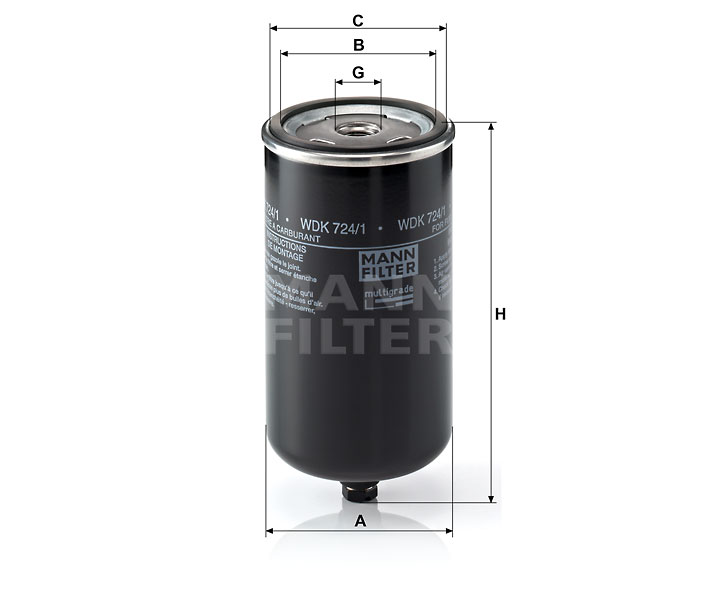 filtre à carburant à visser