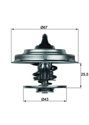 Thermostat mit Dichtung TX 18 83D TX 18 83D Thermostat mit Dichtung TX 18 83D TX 18 83D