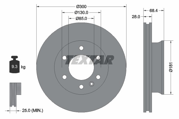 93143203 Bremsscheibe