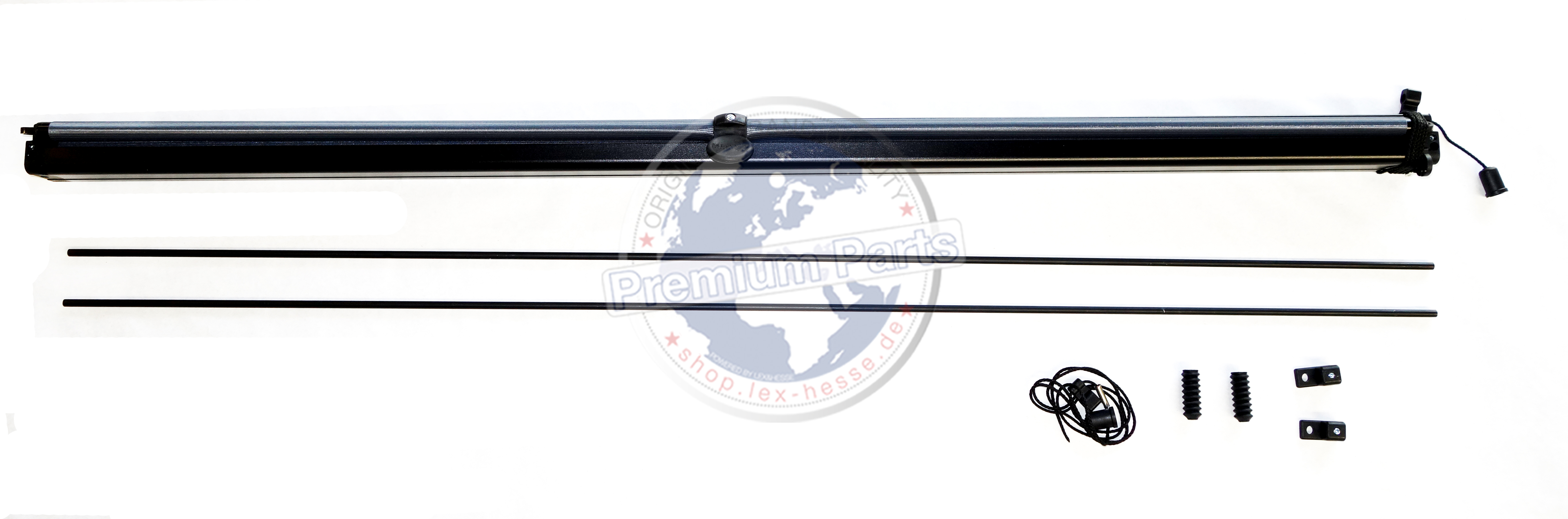 Fahrerfenster-Rollo 1100x600 mm Schere, manuell, anthrazit