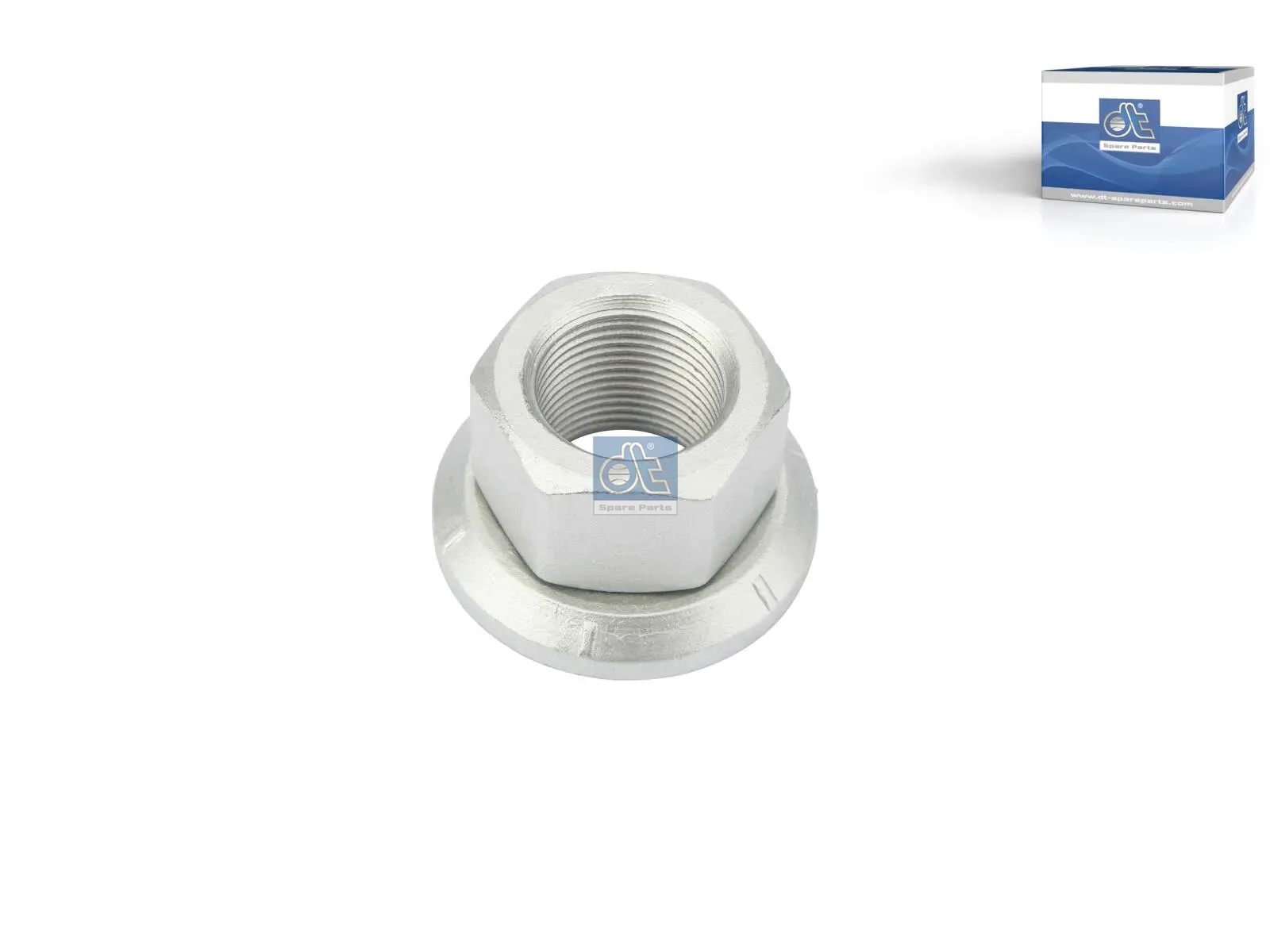 DT Spare Parts 4.40209 Radmutter, Oberfläche: geometisiert, M22 x 1,5, SW: 32, H: 27 mm, 10