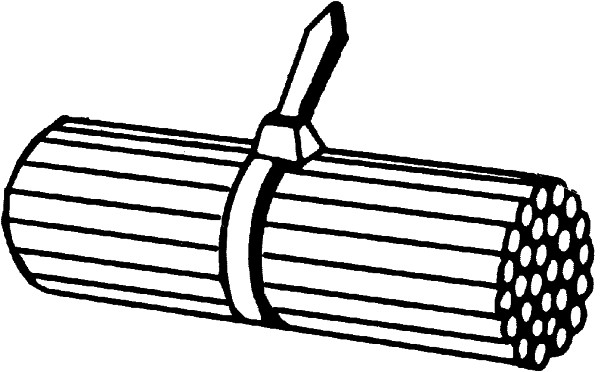 B589 Kabelbinder, Laenge 285 mm