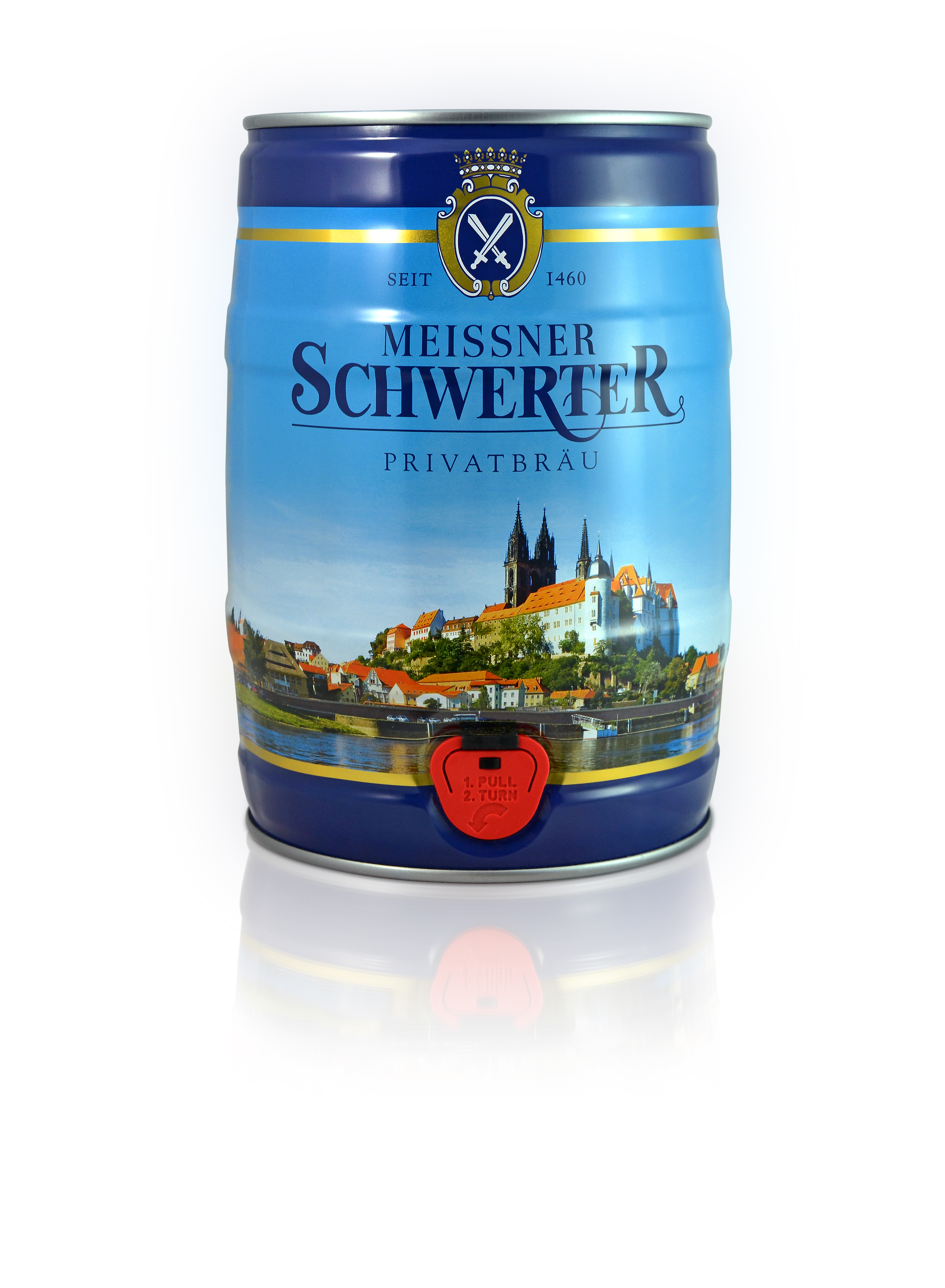 Bierfass 5L - Meissner Schwerter