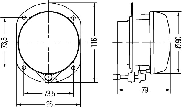 M918 FF-H7-Nebellicht, 24V