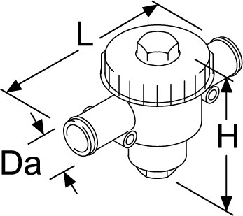 Ansaugfilter D38, für 2/2-Wege Wasserfilter