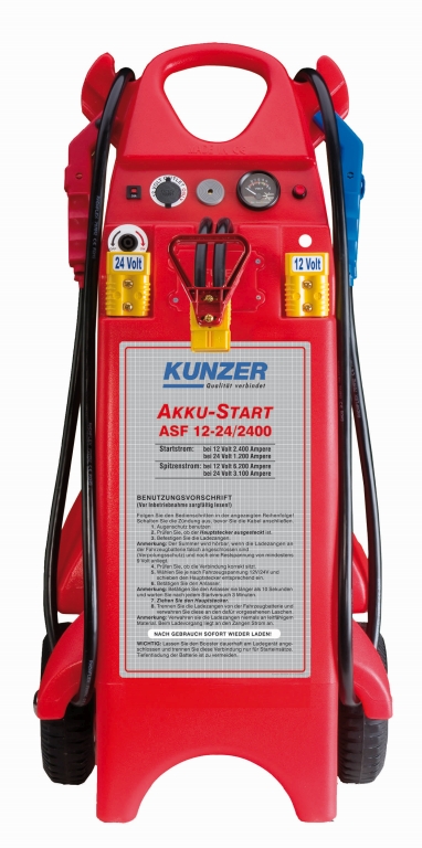 AKKU-Start fahrbar 12V 2400A, 24V 1200A Kunzer