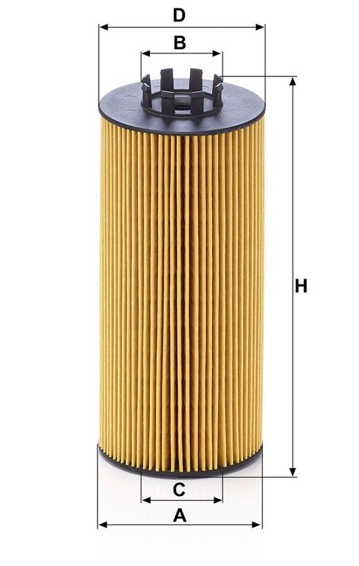 Oelfilterelement metallfrei