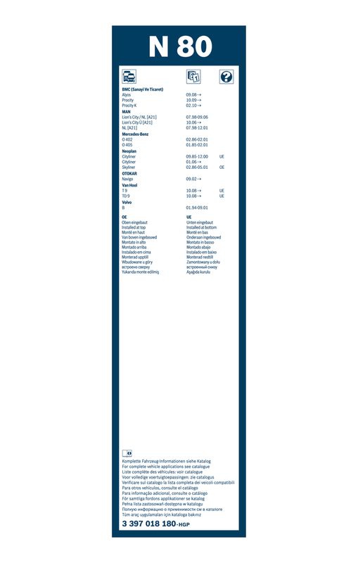 Wischblatt L1    800mm